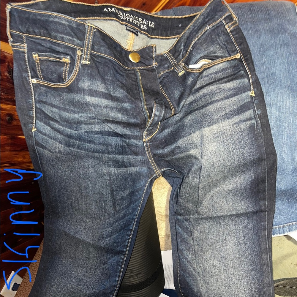 Bundle of 6 pairs of American eagle jeans size 14